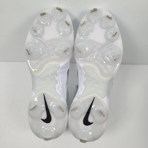 Nike Alpha Huarache Elite 4 Mid Men's White Cleats FD2744-100 US Size 12 NWB - Picture 9 of 10